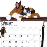 Boxer dog calendar frame